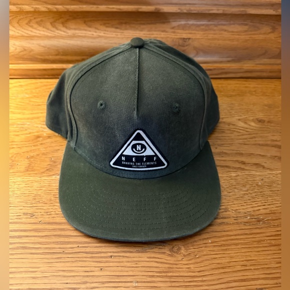 Neff Other - Neff Dark Green Cap with Triangle Logo NWT